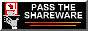 88 by 31 image that says pass the shareware with a hand holding a red floppy on a silver platter on the left side of the text